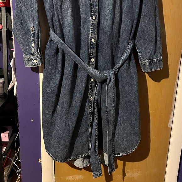 Ava & Viv Blue Long Sleeve Denim Dress - Picture 6 of 12